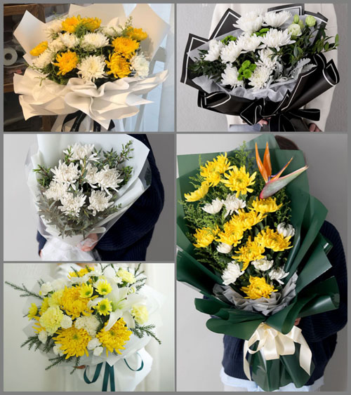 海南海口市龙华区遵谭镇白事花束代送